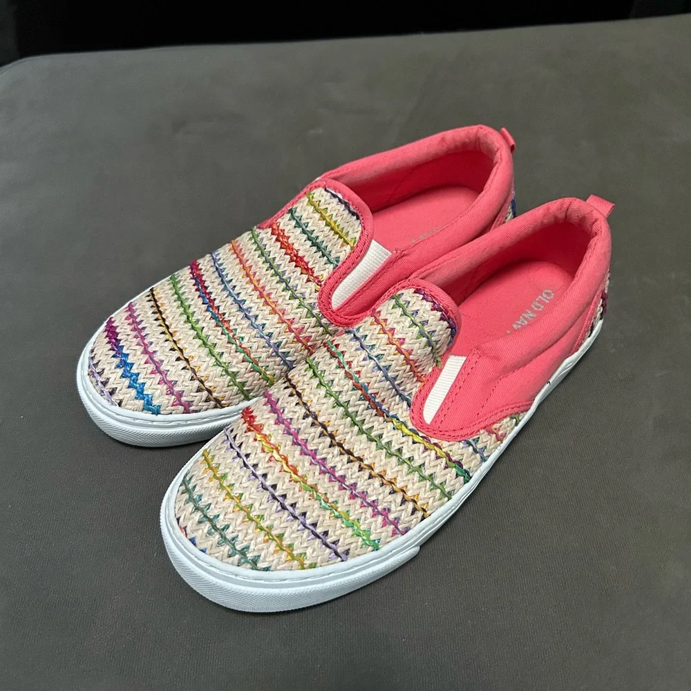 Kids Slip-On Woven Sneakers multicolor